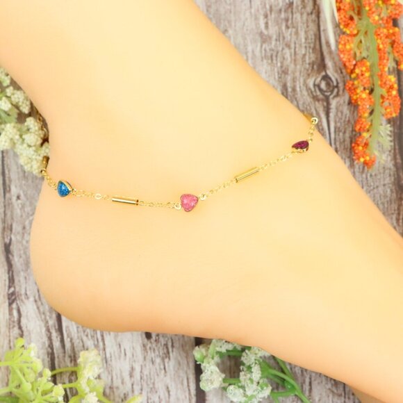 Dainty Anklet for Women – Elegant Everyday Jewelry & Perfect Gift | MLCRC2042 - Picture 4 of 10